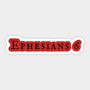 Ephesians 6 - Full Armor of God Sticker